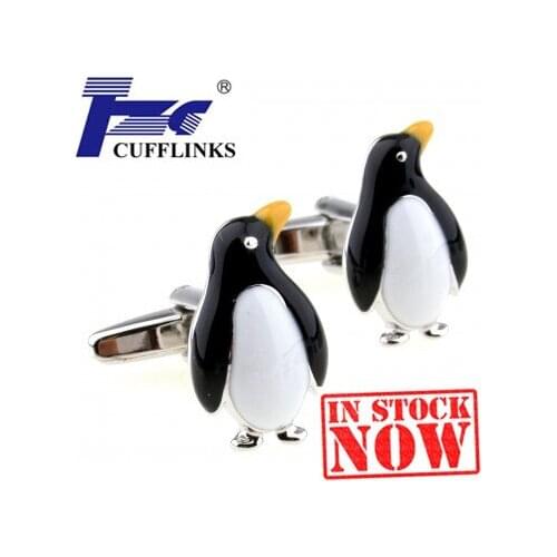 Yellow Penguin Cufflink Cuff Link 2 Pairs Free Shipping Promotion