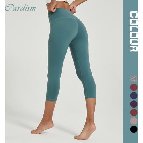 Cardism Womens Yoga Pants High Waist Sports Leggings For Fitness Clothing Push Up Calf-Length Running Sweatpants Women Pants