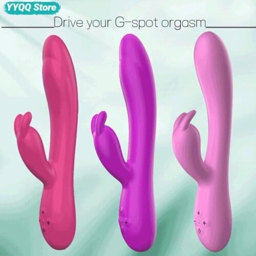 Vibrator Female Double Vibration G-Spot Massage Silicone Dildo Female Teases Vagina Clitoris Massager Sex Toys Adult Products