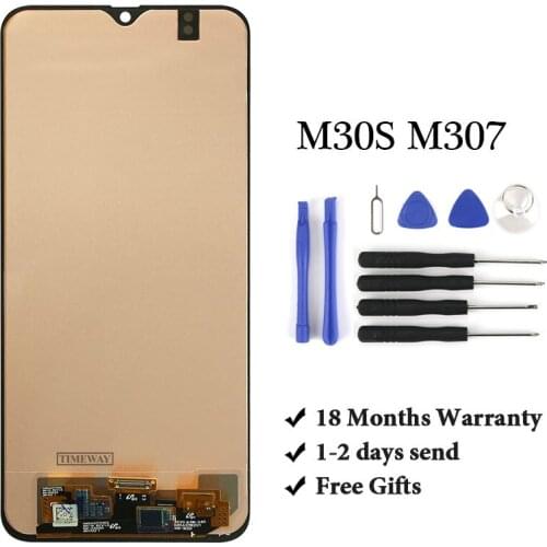 1PCS OEM LCD For Samsung M30S M307 LCD Display For M30S M307 LCD Screen Touch Digitizer Assembly For Samsung M30S M307 LCD