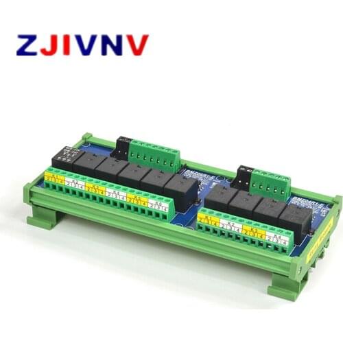 10 Channels 12V 1NO + 1NC Optocoupler Isolation Relay Module Supply Voltage DC 12V Trigger Signal DC 3.3V 5V 12V 24V