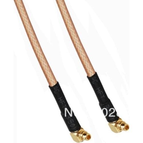 10pcs/lot MMCX Plug RA to MMCX Plug RA Pigtail COAXIAL Cable RG316 RF Jumper Cable 15cm
