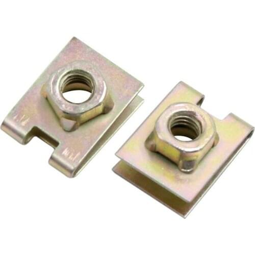 Uxcell a17011200ux0928 20 Pcs Metal Car Auto Door Pannel Spire Screw U-Type Rivet Clips, Pack