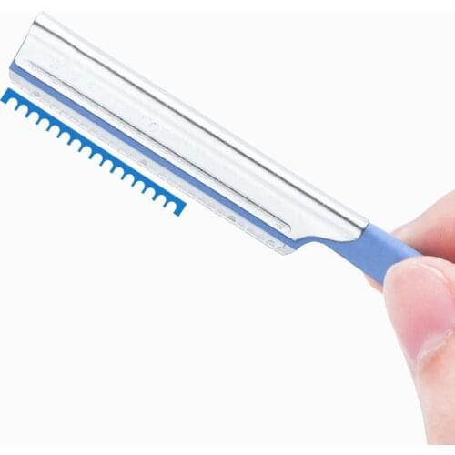 3/2/1pc Eyebrow Trimmer Epilator Eyebrows Hair Removal Styling Steel Blade Sharp Facial Remover Razor Folding Makeup Beauty Tool