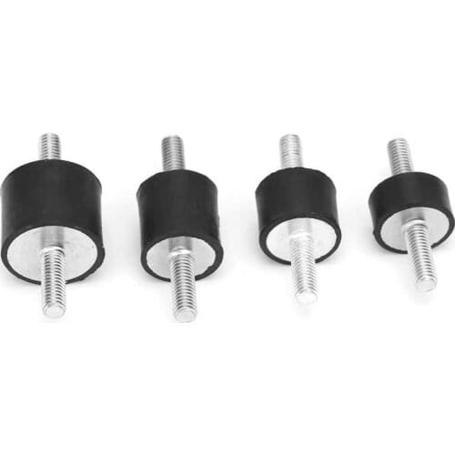 4pcs M6 Silentblock Rubber Mounts Male Anti Vibration Silentblock Car Boat Bobbins
