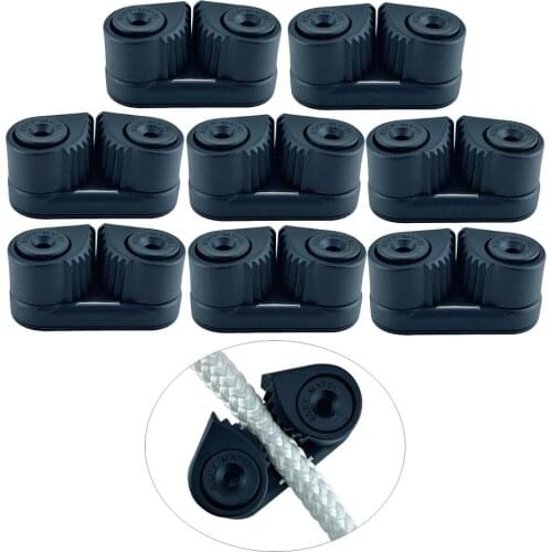 8Pcs Kayak Cam Cleat Canoe Sailboat Dinghy Cam Cleats Fast Entry for 3-12mm Rope