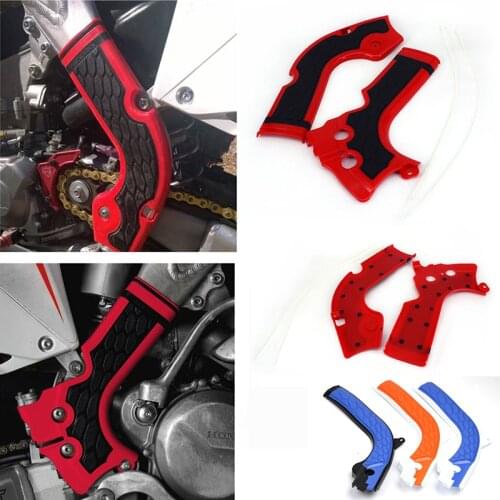 Motorcycle accessories Motocross Dirt Bike Red Frame Guard for Honda CRF250R CRF450R CRF 250 450 R Protector Guard