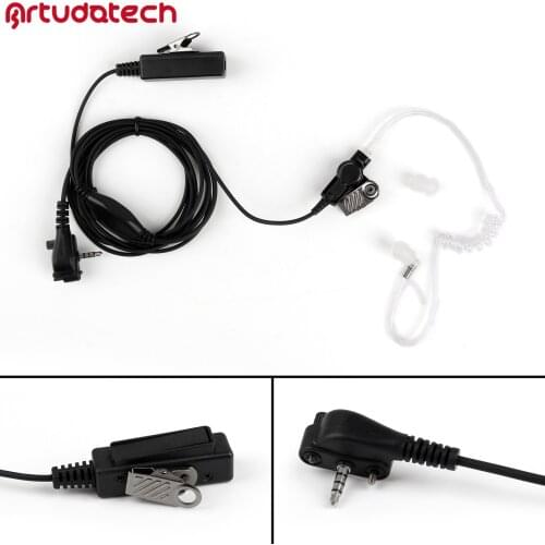 Artudatech 1Pcs Covert Acoustic Tube Headset Mic For Vertex VX 231 351 354 451 Walkie Talkie Earpiece
