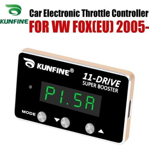 KUNFINE Car Electronic Throttle Controller Racing Accelerator Potent Booster For VW FOX(EU) 2005-After Tuning Parts 11 Drive