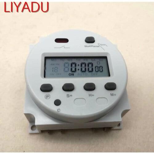 CN102A 220V 30pcs front panel 20pcs Single and double countdown micro cycle time control switch timer controller seconds control