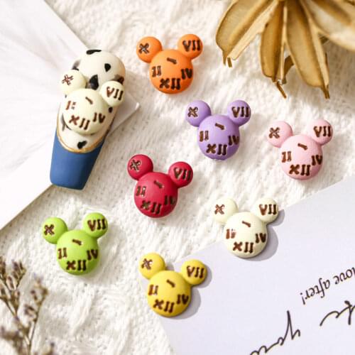 Disney New Metal Nail Mickey Color Hollow Jewelry 3D Mouse Alloy Paint Decoration Sticker Cartoon Girls Student Childrens Toys