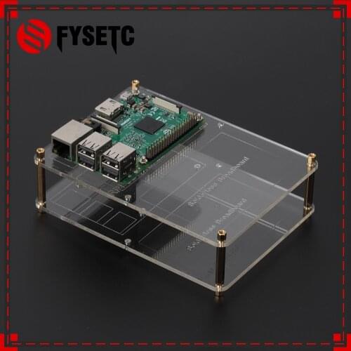 2 Layers Raspberry Pi Acrylic Mounting Plate Case DIY Prototype Breadboard Experiment Expasion Board for Raspberry Pi 3 / 2 / B