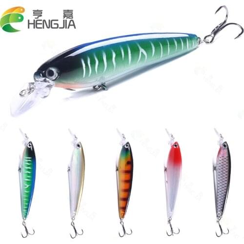 HENGJIA11.5cm 16.5g Minnow Fishing Lures Isca Lifelike Artificial Hard Bait Bass Pike Carp Wobblers Fishing Tackle