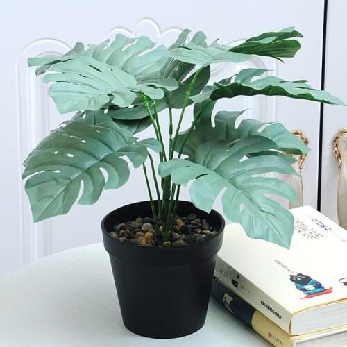 Hot Artificial Plant Flower Fake Plants Potted Indoor Home Decor Wedding Mariage Room Table Desk Living Room Decor Home Decor