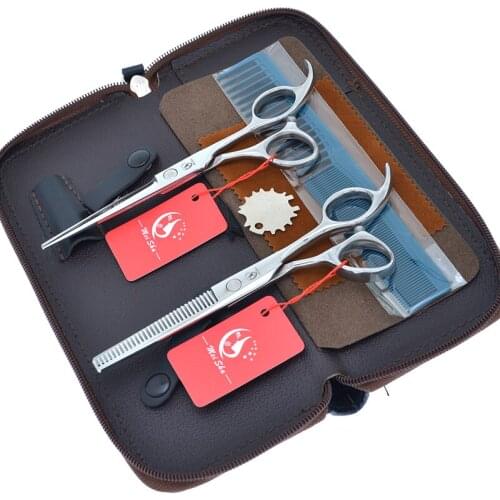 6.0" Professional Hair Scissors Set Comb Stainless Steel Barber Hair Cutting Shears Salon Thinning Scissors Haircut Razor A0170A