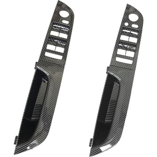 Carbon Fiber Car Interior Window Switch Cover Panel Trim Pull Handle For-BMW 3 Series E90 E91 E92 316 318 320 325