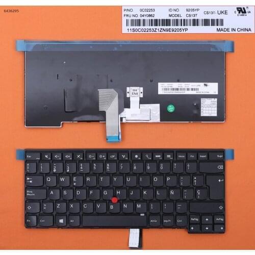 New Spanish Layout Laptop Keyboard For Thinkpad E440 L440 L450 L460 L470 20J4 20J5 20JU 20JV NO Backlit With Point Stick
