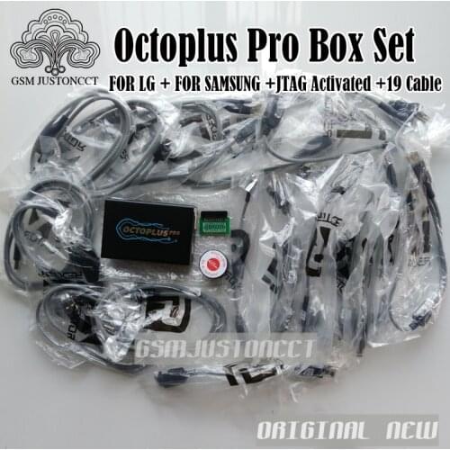 Newest Version octoplus Pro Box + eMMC / JTAG Activated AND 19 Cable Set For Samsung LG