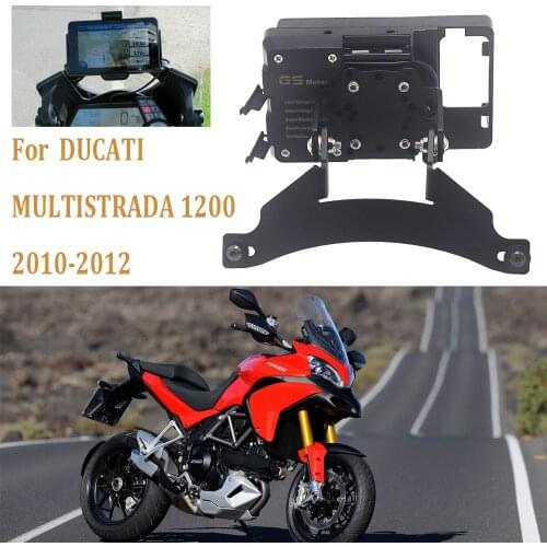 New For DUCATI MULTISTRADA 1200 Multistrada 1200 Motorcycle Navigation Bracket Mobile Phone GPS Plate Stand Holder 2010-2012