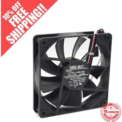 NEW NMB-MAT Minebea 4710KL-04W-B39 12V 0.36A 12CM 12025 Projector waterproof cooling fan
