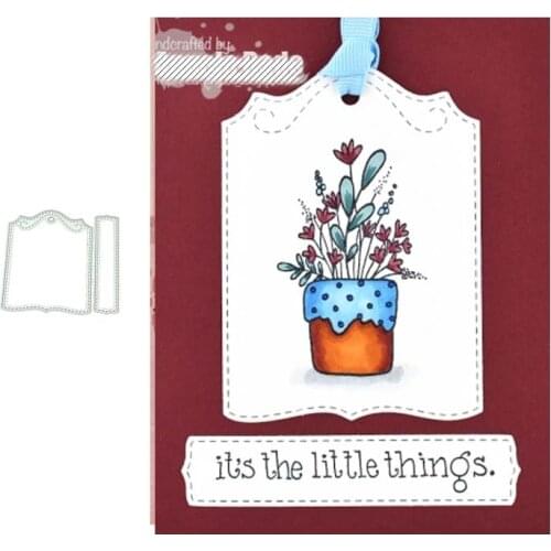 2021 New Arrival Hanging Board Background Frame Metal Cutting Dies Stencil Scrapbooking Craft Die Cut Mould Decoration Template