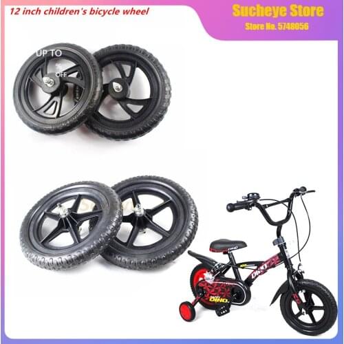 2 Pcs 12 Inch Front and Rear Wheels for Childrens Footless Balance Car Solid Car Wheel Slide Car No Inflation Plastic Wheel