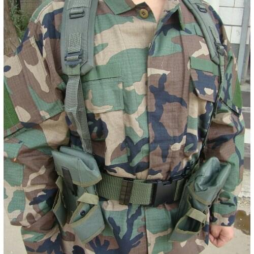 Vietnam War Us Army Field Y-Type Load Bearing Suspenders Magazine Nylon Pouch Belt SET Military War Reenactments