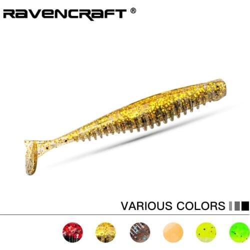 Ravencraft MAD-Fry YINSHI Silver Shad Paddle-tail 56mm/10pcs 68mm/8pcs 94mm/6pcs Soft Silicone Bait Fishing Artificial Lures