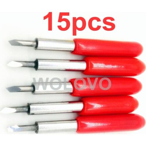 15pcs 45 degree Cutting Plotter Tungsten Blade Carbide for Roland Cutter