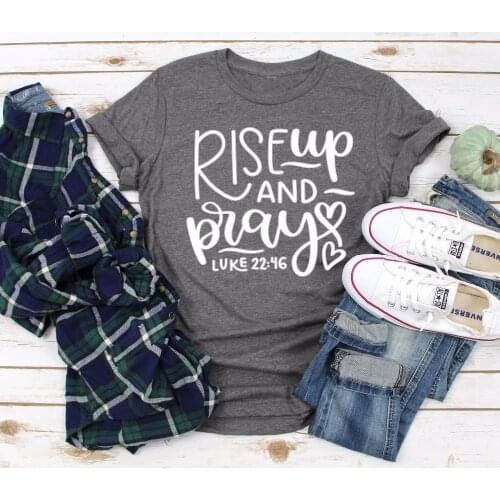 Rise Up And Pray Shirt vintage aesthetic tee casual top TX5236