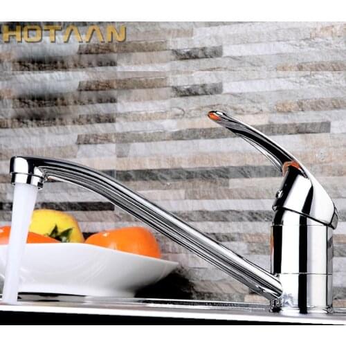 Free shipping Modern Style Chrome Single Lever Kitchen Bathroom Sink Basin Faucet Mixer Tap,YT-6009