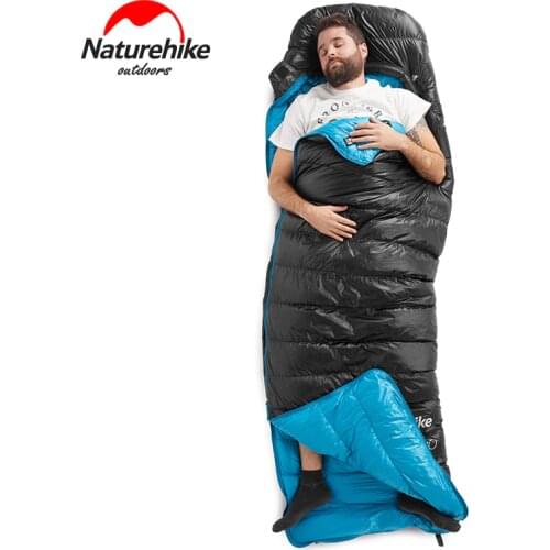 Naturehike CWZ400 550FP Goose Down sleeping bags adult/ Envelope type 5-20 Degree