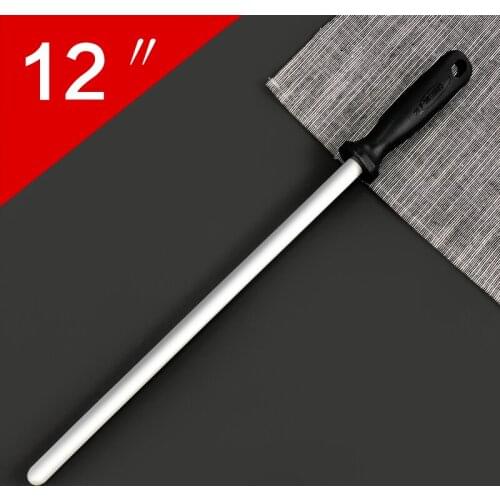 Ceramic Sharpening Rod Knife Sharpener with ABS Handle Honing Knife Sharpener for Knives Sharpening Steel 12 Inch