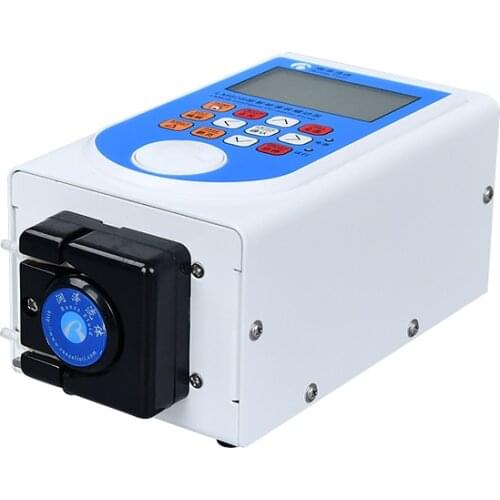 High precision low flow rate small bottle filling pump liquid dispensing electrical digital lcd display peristaltic dosing pump