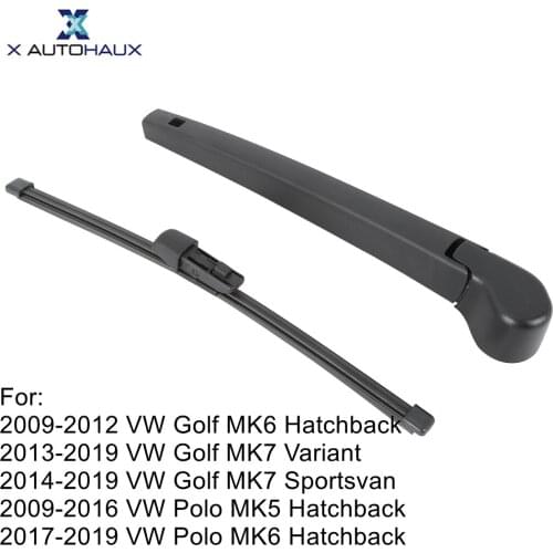 X Autohaux Rear Windshield Wiper Blade Arm Set for 2009-2012 VW Golf MK6 - 280mm 11inch