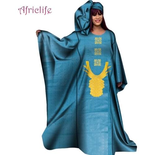 Bazin Riche Getzner 2021 New Robe Africaine Femme O-Necklace Gift Headwrap Free Shipping Womens Clothing WY8046
