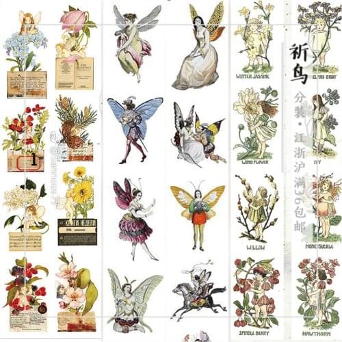 1 Loop Flowers Angels Decorative Masking Tape