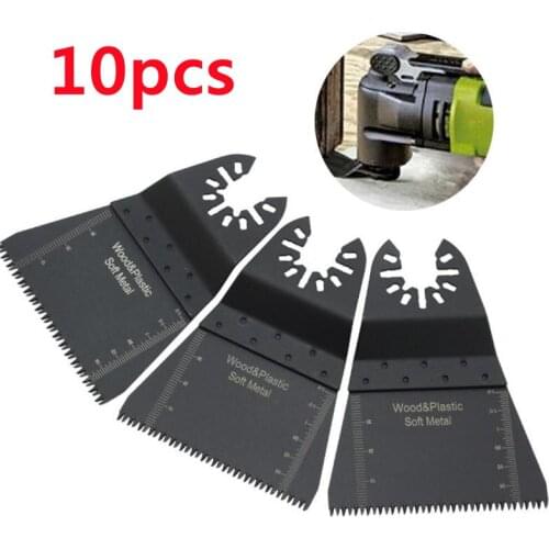 10pcs/Set Oscillating Multi-Function Carbon Steel Saw Blade Accessories For Renovator Power Wood Cutting Tool Bits DIY Universal