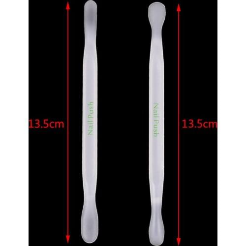 2 Pcs Manicure Pedicure Care Tool Double Sided Cuticle Pusher Trimmer Remover For Nail Finger Dead Skin Removers Pusher Nail Art