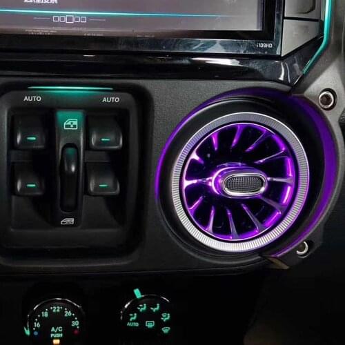 J368 atmosphere light for jeep for wrangler JK 2007-2017 abs 13 fixed color 32 color breathing mode Air outlet led RGB LANTSUN