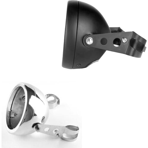 5 3/4" Black chrome Round Motorcycle 5.75 Inch LED Headlight Mounting Housing Bucket For motorcycle headlight