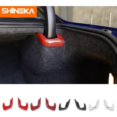 SHINEKA Interior Accessories For Dodge Charger 2015+Car Trunk Tailgate Lifting Decoration Cover Stickers For Dodge Charger 2015