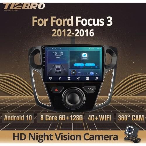 2din Android 10.0 Car Radio For Ford Focus 3 2012-2016 Car Multimedia Player 2DIN Navigation GPS DSP With Screen IGO Car Play