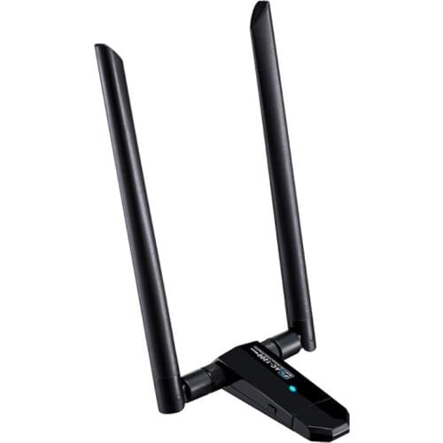 2.4G/5.0G Wireless Network Card for Desktop PC Support Windows XP Vista USB WiFi Adapter Dual-Band 1200Mbps