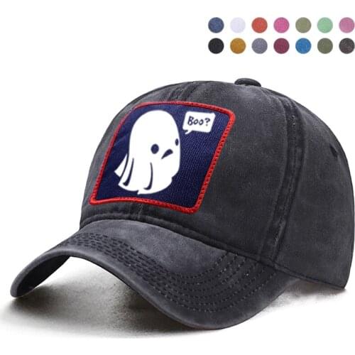 Ghost Boo Baseball Cap Dad Solid Trucker Snapback Bone Hat Harajuku Streetwear Woman Berets Ponytail Caps Gorras Boinas Hats