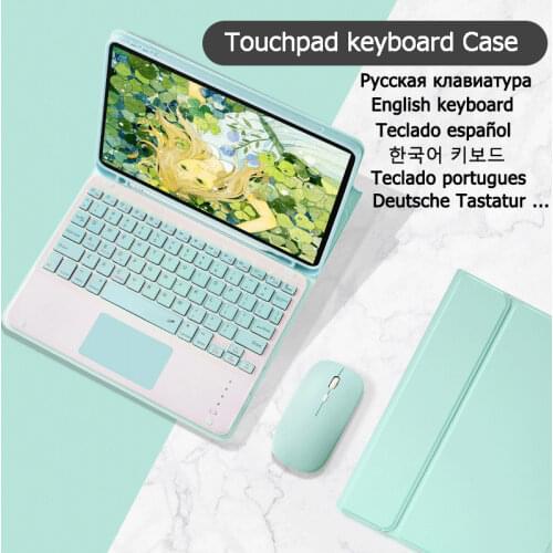 Cover for iPad Pro 12.9 2021 2020 2018 Keyboard Case Funda for iPad Pro 11 2021 2020 2018 Air 4 Wireless Touchpad Keyboard