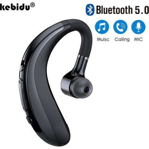 Kebidu Mini Stereo Earphone Wireless Bluetooth 5.0 Long Standby Single Ear HD Call Noise Reduction Business Sports Earphone