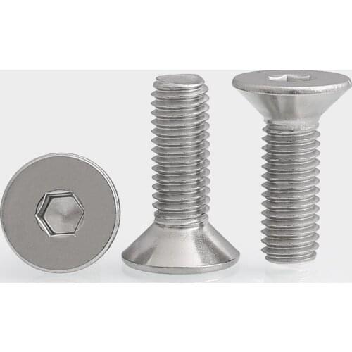 M6M8M10 stainless steel countersunk head hexagon socket screw stud
