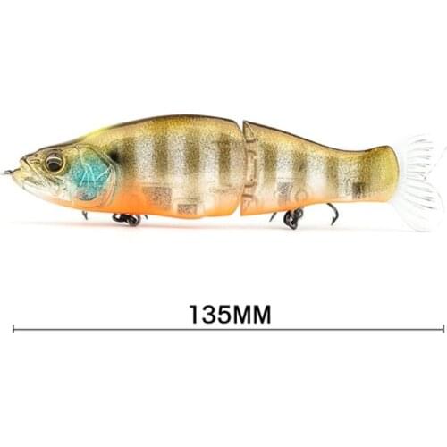 M89D Multi-Section Artificial Hard Bait Fishing Lures Box Swimbaits Slow Lure Fishing Tackle Lifelike 3D Fishing Lure Baits S