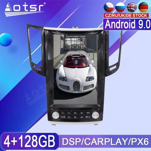 For Infiniti FX FX25 FX35 FX37 QX70 Android Radio tape recorder Car Multimedia Player Stereo head unit PX6 Tesla GPS Navigation